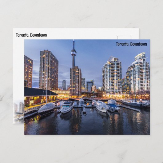 Toronto, Binnenstad Briefkaart (Voorkant / Achterkant)