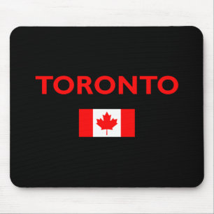 Toronto Canada Canadese vlag Donkere kleur Muismat