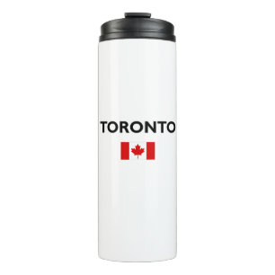 Toronto Canada Canadese vlag Licht-kleur Thermosbeker