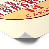Toronto Canada City Skyline Emblem Poster (Hoek)