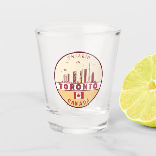 Toronto Canada City Skyline Emblem Shot Glas