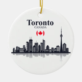 TORONTO CANADA CITYSCAPE ORNAMENT