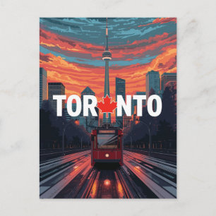 Toronto Canada CN Tower Straattram Briefkaart