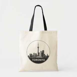 Toronto, Canada   Gestileerde skyline groot Tote Bag