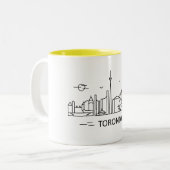 Toronto Canada Lineart Toronto mok (Voorkant links)