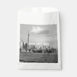 Toronto Canada Ontario Black White Vintage Bedankzakje