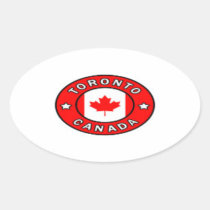 Toronto Canada Ovale Sticker