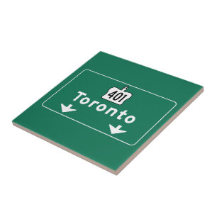 Toronto, Canada Road Sign Tegeltje
