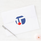 Toronto, Canada Ronde Sticker (Envelop)