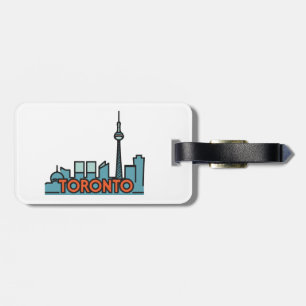Toronto Canada Skyline Bagagelabel