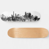 Toronto Canada Skyline Black White Skateboard (Horizontaal)