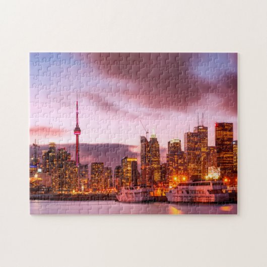 Toronto Canada skyline cityscape. Legpuzzel (Horizontaal)
