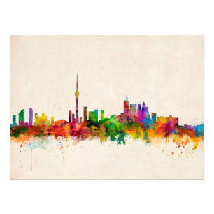Toronto Canada Skyline Foto Afdruk