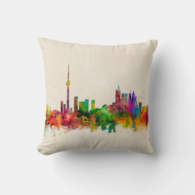 Toronto Canada Skyline Kussen (Voorkant)