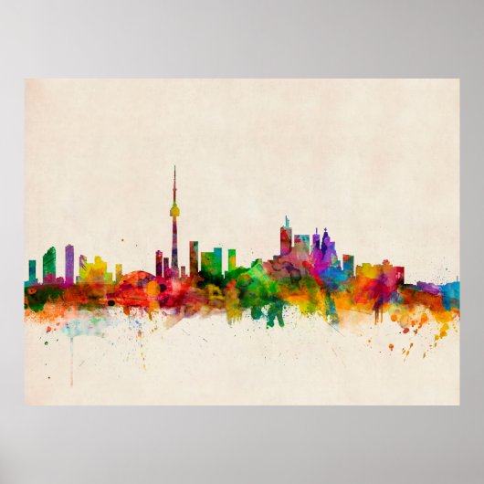 Toronto Canada Skyline Poster (Voorkant)