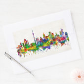 Toronto Canada Skyline Rechthoekige Sticker (Envelop)