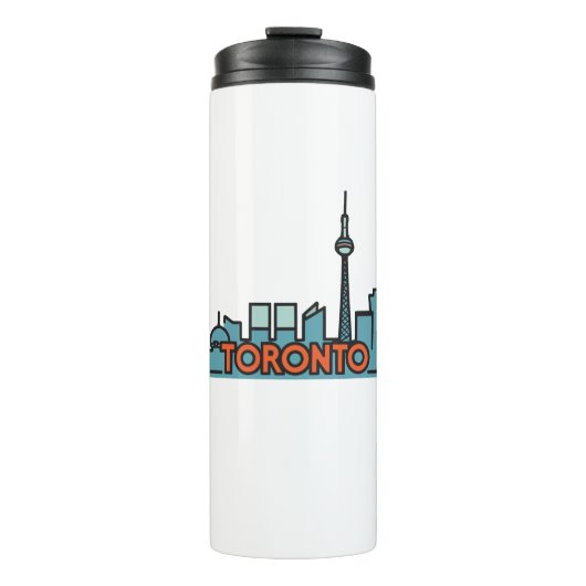 Toronto Canada Skyline Thermosbeker (Voorkant)