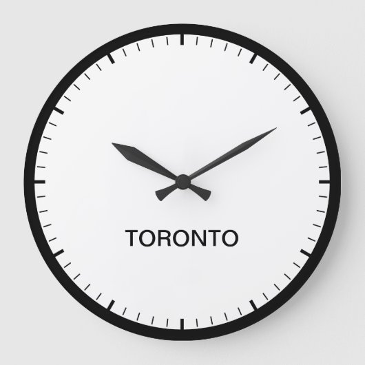 Toronto Canada Time Zone Newsroom Clock Grote Klok (Voorkant)