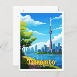 Toronto Canada Travel  Illustratie Briefkaart