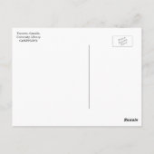 Toronto, Canada, Universiteitsbibliotheek, Vintage Briefkaart (Achterkant)