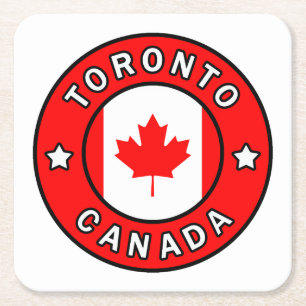 Toronto Canada Vierkante Kartonnen Onderzetter