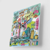 Toronto, Canada Vierkante Klok (Hoek)