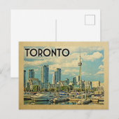 Toronto Canada Vintage Travel Briefkaart (Voorkant / Achterkant)