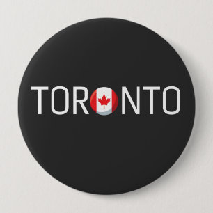 Toronto Canada Vlag Ronde Button 4,0 Cm