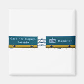 Toronto, Canda-straatinterstatelijk bord Magneet (Voorkant)