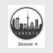 Toronto City Skyline Sticker (Vel)