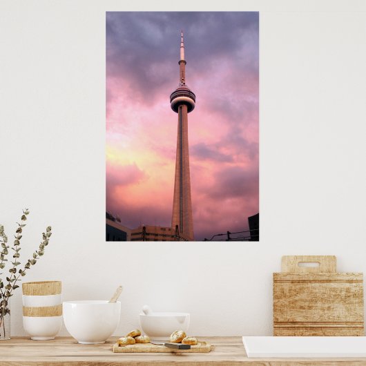 TORONTO, CN TOWER 36" x 24", affiche (Cuisine)