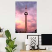TORONTO, CN TOWER 36" x 24", affiche (Bureau à domicile)