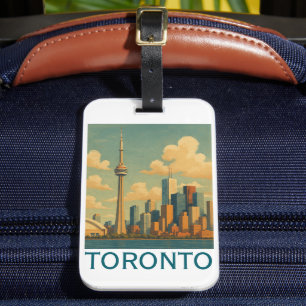 Toronto - CN Tower Skyline Bagagelabel