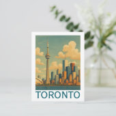  Toronto - CN Tower Skyline Briefkaart (Staand voorkant)