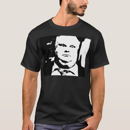 Toronto Crack Smoking Mayor Rob Ford T-shirt (Voorkant)