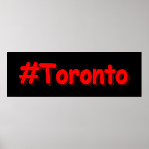 "#Toronto" Cute Design. Bestel nu Poster
