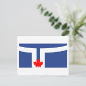 Toronto Flag Briefkaart (Staand voorkant)
