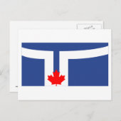 Toronto Flag Briefkaart (Voorkant / Achterkant)