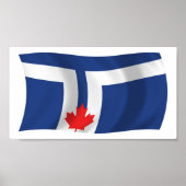 Toronto Flag Poster Print (Voorkant)