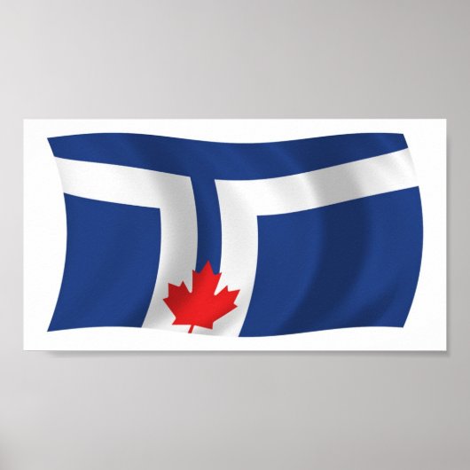 Toronto Flag Poster Print (Voorkant)