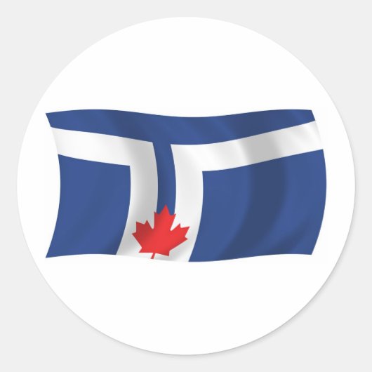 Toronto Flag Sticker (Voorkant)