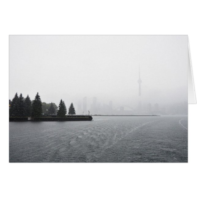 Toronto Harbour Skyline dans la pluie (Devant horizontal)