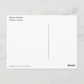 Toronto Harbour Skyline in de regen Briefkaart (Achterkant)