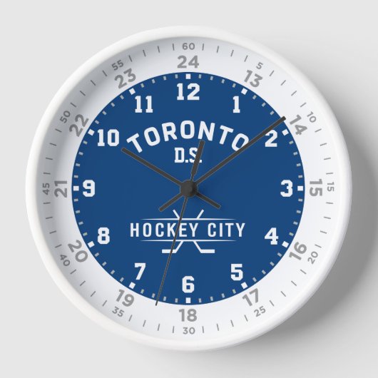 Toronto Hockey City 24-uurs wandklok (Voorkant)