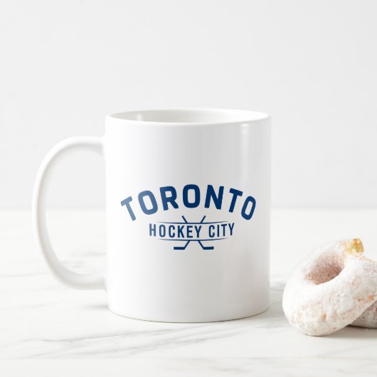 Toronto Hockey City Bleu logo Mug (Avec donut)