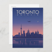 Toronto in  stijl briefkaart (Voorkant / Achterkant)