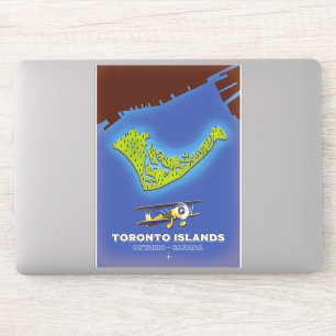 Toronto Islands, Ontario, Canada map Sticker