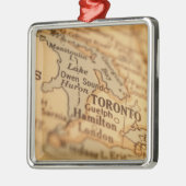 TORONTO  kaart Metalen Ornament (Links)