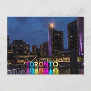 Toronto Kleurrijke Skyline Briefkaart