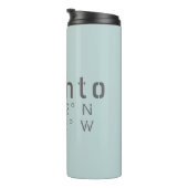 Toronto Latitude Lengtegraad Thermosbeker (Geroteerd rechts)